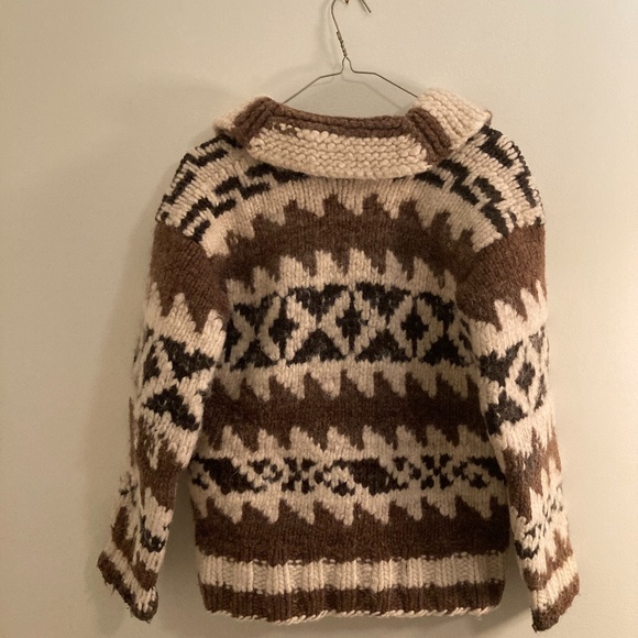 Vintage Cowichan Zip Cardigan Small - Picture 3 of 3